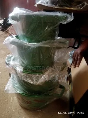 4 Set Granite Cooking Pot, With Steel Cover