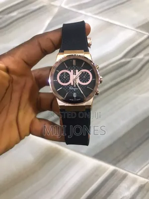 FERRAGAMO Rubber Strap Chrono