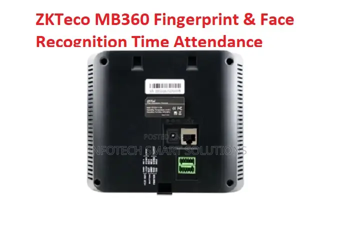 ZKTeco MB360 Fingerprint Face Recognition Time Attendance