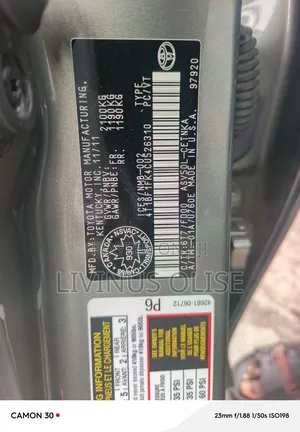 Toyota Camry 2012 Gray