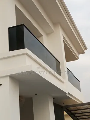 Front Balcony Dark Grey Glass,
