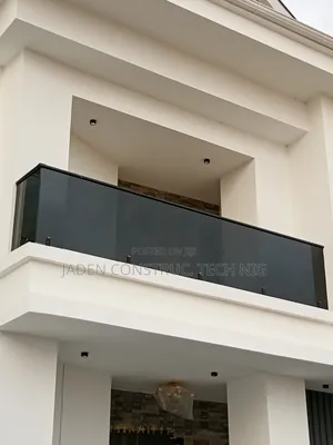 Front Balcony Dark Grey Glass,