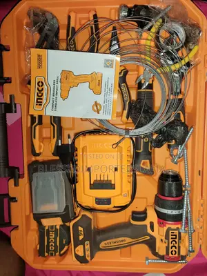 INGCO Cordless Brushless Impact Drill Tool Kit – Complete Set