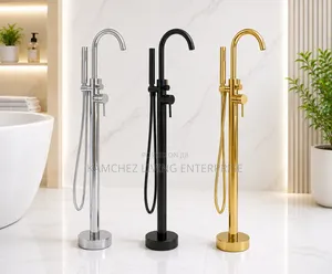 LUXURY FREESTANDING Bathtub Floor Mixer Tap