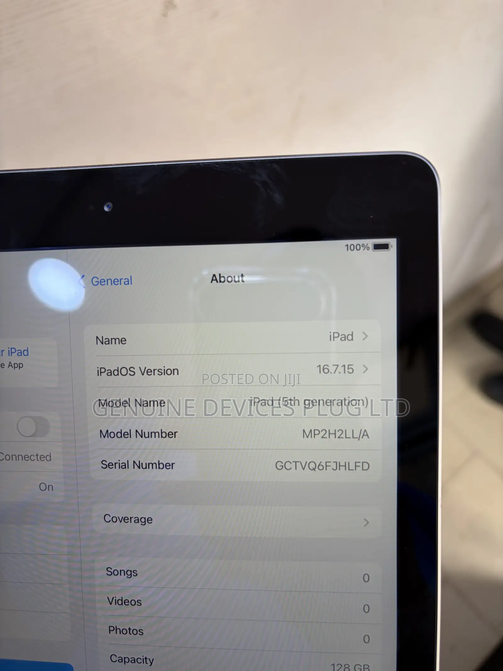 New Apple iPad 5 (2022) 128 GB Gray