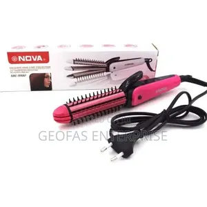 3in1 Multi-Functional Perfect Curl High Heat Hair Straightener Comb