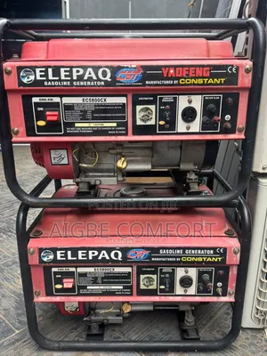 Elepaq EC5800CX Generator (Red) and MAXI E33KWH Portable Generator