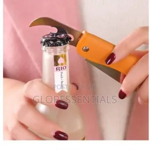 Folding Pocket Knife With Bottle Opener Key Holder