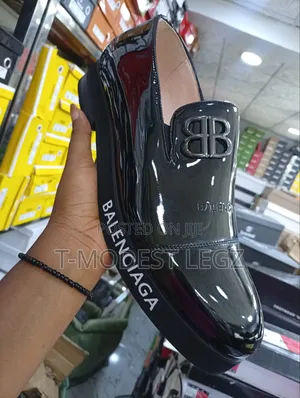 Men’s Balenciaga Patent Leather Edgy Glam Slip-on Shoes