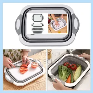 3-in-1 Multifunctional Collapsible Chopping Board and Drainage Basket