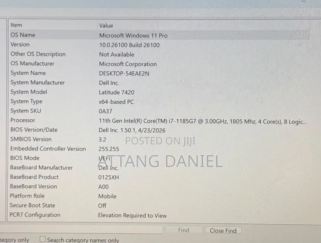 Laptop Dell Latitude 7420 32GB Intel Core i7 SSD 512GB