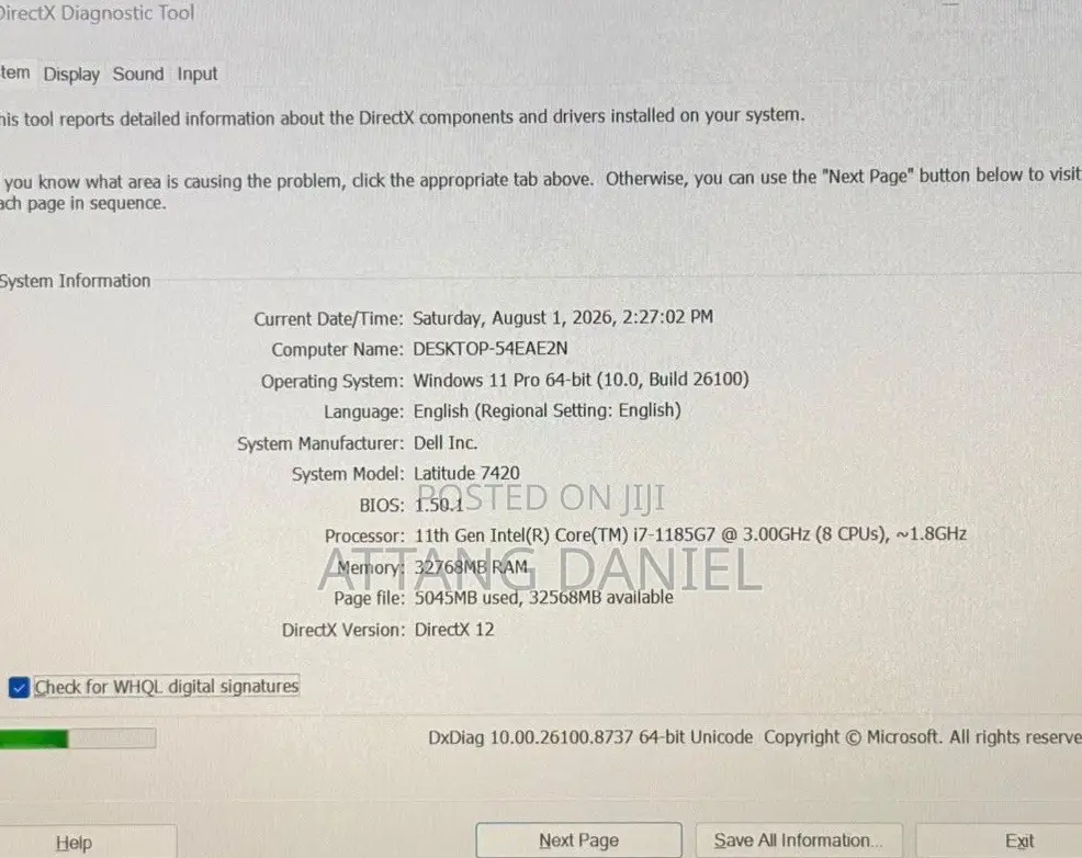 Laptop Dell Latitude 7420 32GB Intel Core i7 SSD 512GB