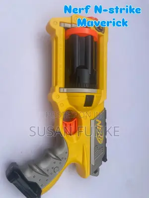 A Nerf-N Maverick Children’s Toy Gun