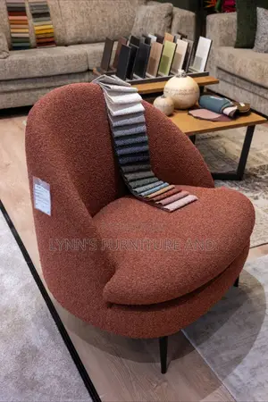 Well Designed Single Chair With a Foreign Fabric and Good Finishing