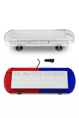 Short Portable Police Siren Light With Speaker/Amplifier