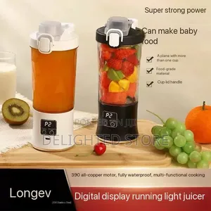 High Quality Colour-Changing 8-Blade Rechargeable Smoothie Makerjuicer