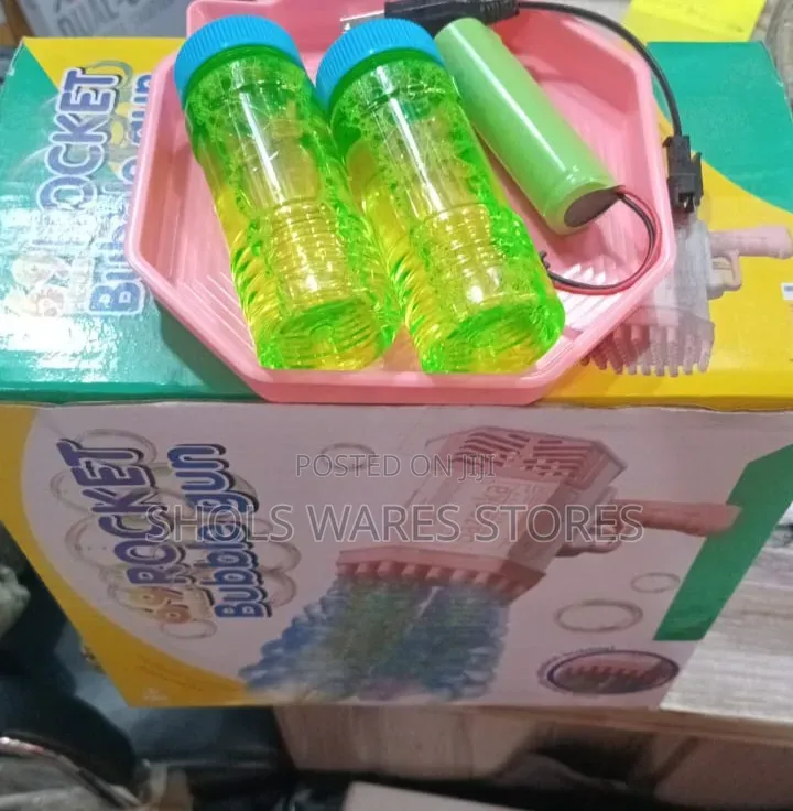 69 Holes Rocket Bubble Gun - Complete Package