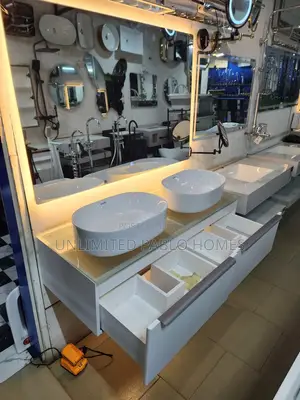 Executive Double Cabinet Wash Hand Basins - Brand New