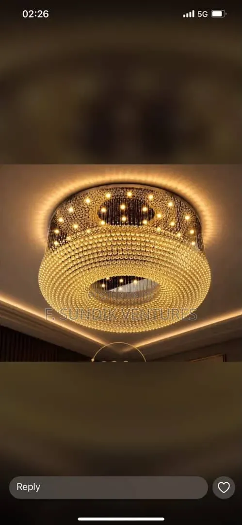Crystal Drum Chandelier