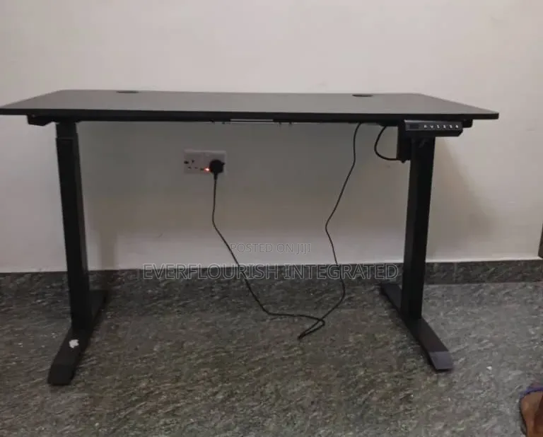 Black Adjustable Office Desk/ Table Height