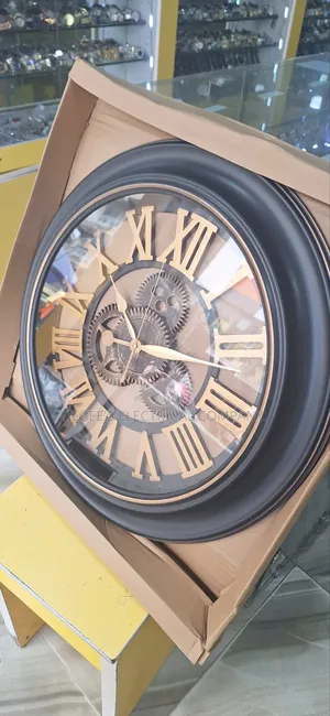 Premium Black Body Wall Clock Written in Roman Numerals