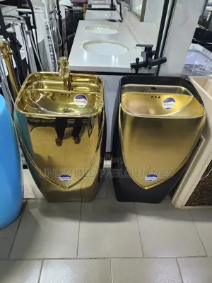 Executive Standing Wash Hands Basin Sets- Gold