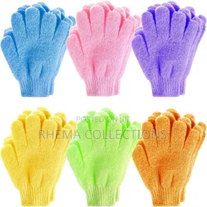 Exfoliating Scrub Sponge Bath Gloves (A Pair)