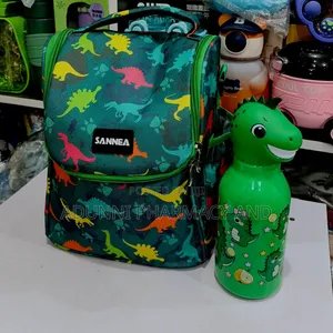 Sannea Lunch Bag With Matching Dinosaur Water Bottle