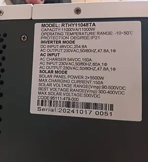 11kva 48v Restar Hybrid Inverter
