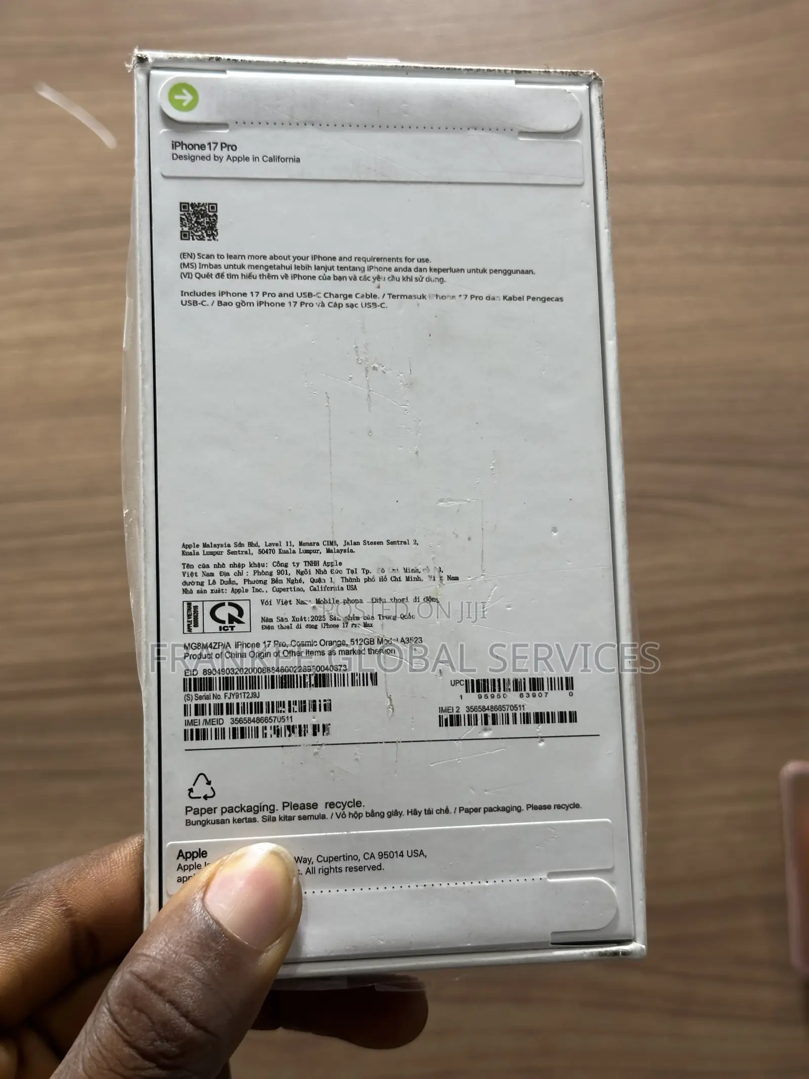 New Apple iPhone 17 Pro 512 GB Orange