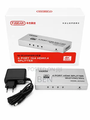 Generic Fjgear HDMI Splitter 4ways Matel