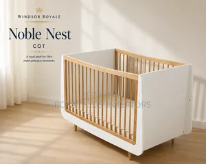 Premium Baby Cot | Noble Nest Wooden Crib | Windsor Royale