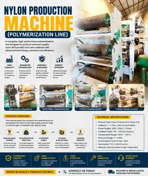Nylon Production Machine – Polymerization Line