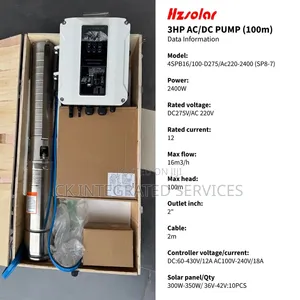 3HP Hzsolar AC/DC Pump