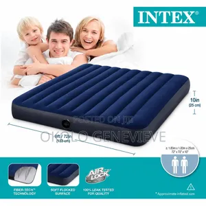 6 by 6 King-Size Air Mattress for 2-3 Persons With Hand Pump
