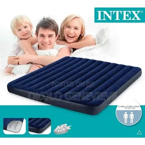 6 by 6 King-Size Air Mattress for 2-3 Persons With Hand Pump