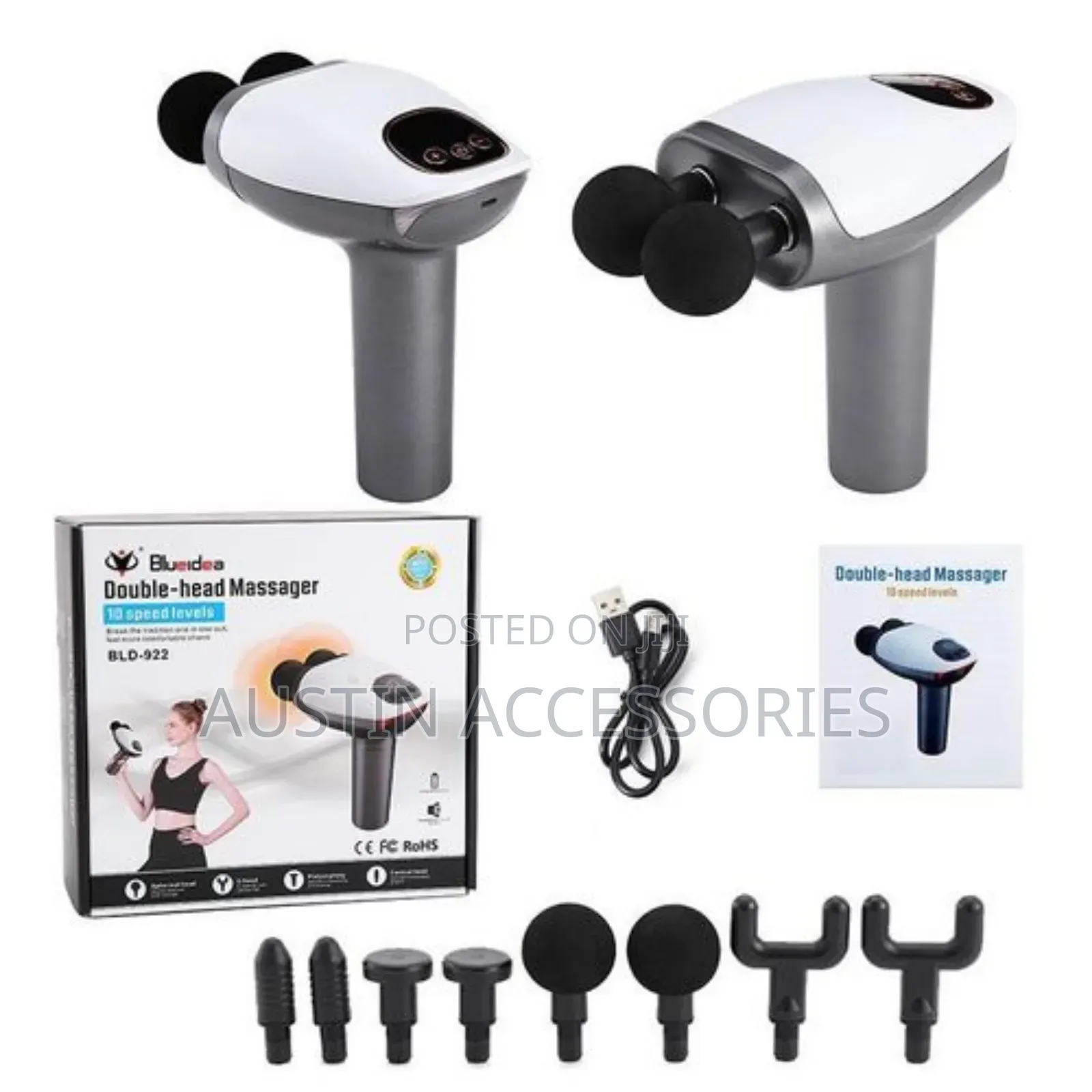 Blueidea Double Head Body Massager