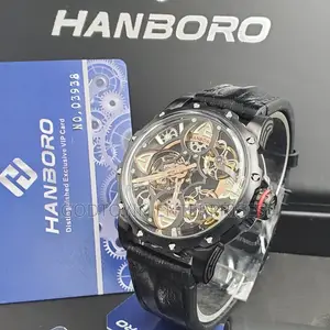 HANBORO Automatic Skeleton Watch