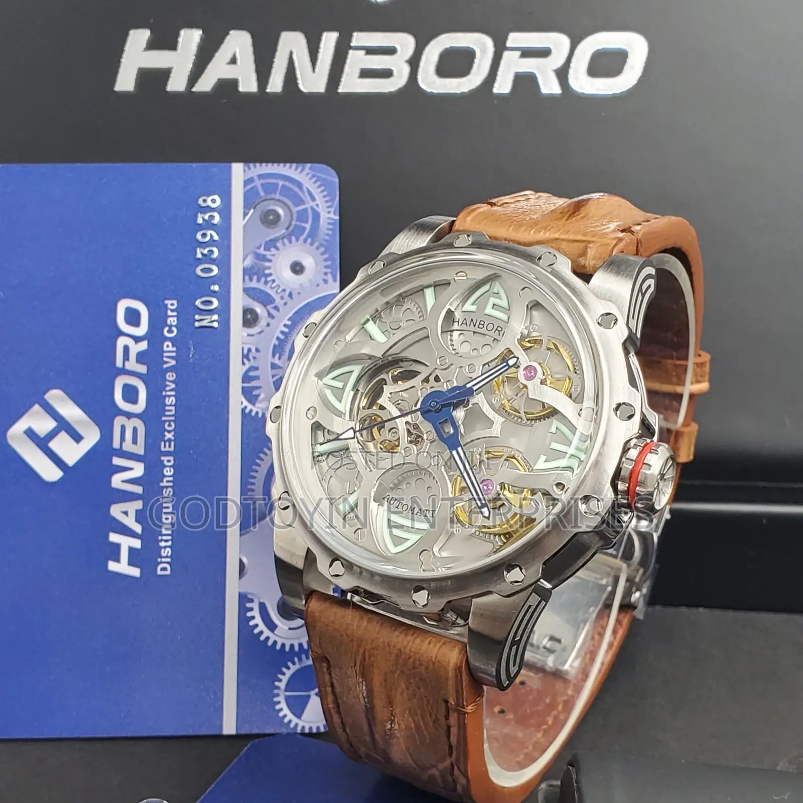 HANBORO Automatic Skeleton Watch