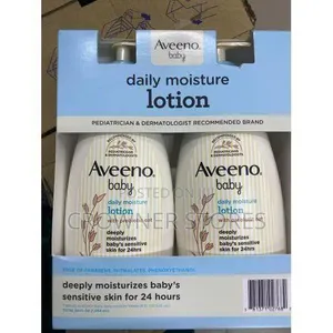 Aveeno Baby Daily Moisture Body Lotion,Fragrance-Free18 Fl Oz 2 Pack