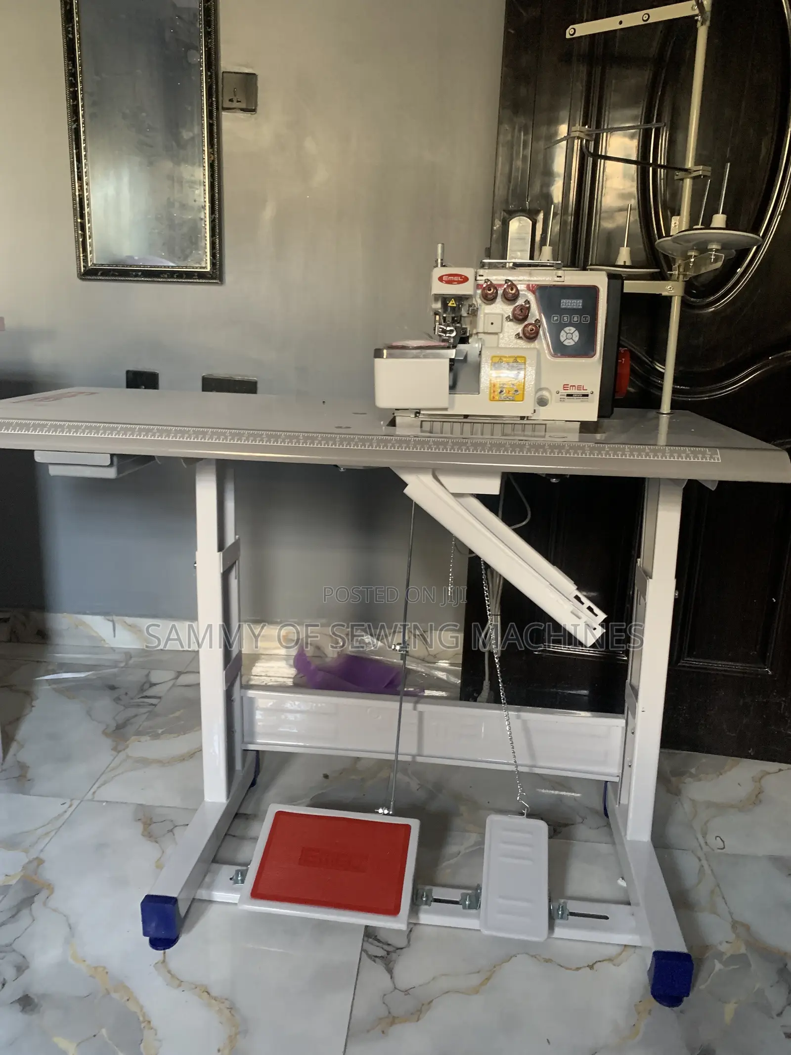 EMEL 4-Thread Overlock Sewing Machine |Direct Drive|Complete Set