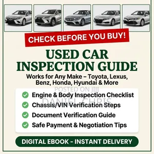 Used Car Inspection Guide (Ebook) – How to Check a Car Before You Pay