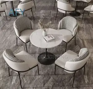 On Modern Light Coffee Dining Set, Restaurant Seating for Hotel