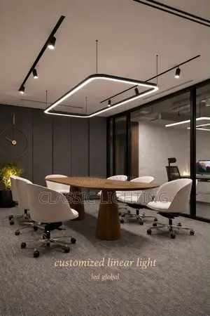 Modern Oval LED Chandelier Round Circular Ceiling Chandelier