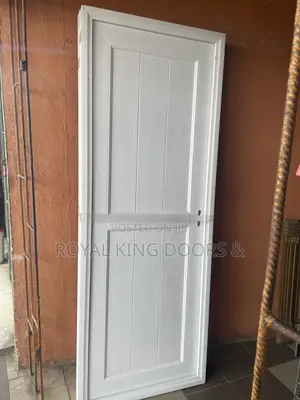 White PVC Toilet Water Resistant Door