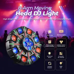 8 Arms Moving Head Shutter Light