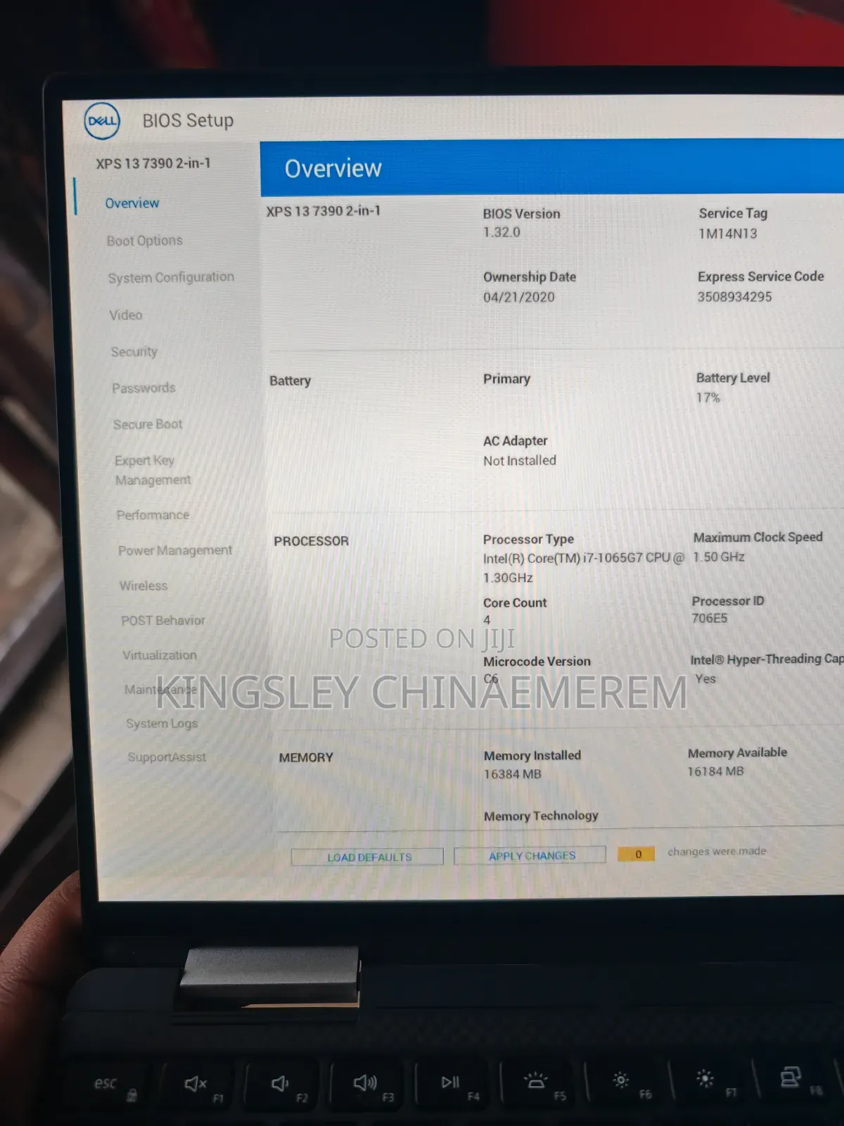 Laptop Dell XPS 13 7390 2-in-1 16GB Intel Core i7 SSD 512GB