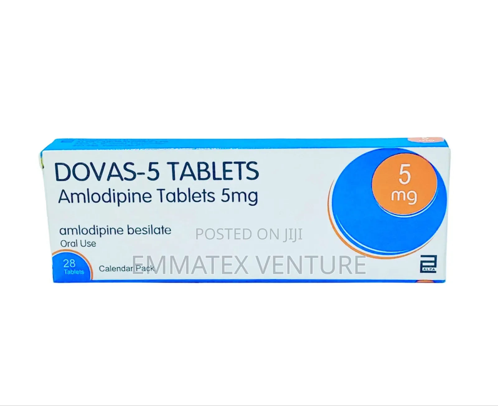 Dony Dovas 5mg Amlodipine Tablet X28