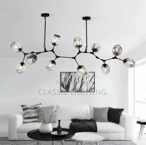 Nordic Branched Molecular Chandeliers Modern Glass Ball Pendant Lamp