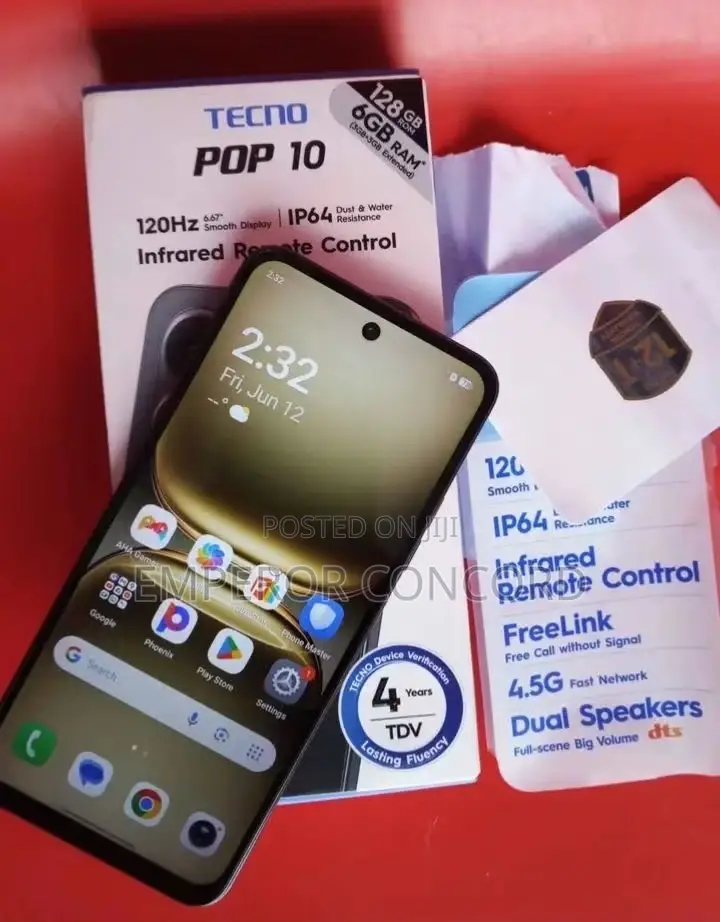 Tecno Pop 10 64 GB Black